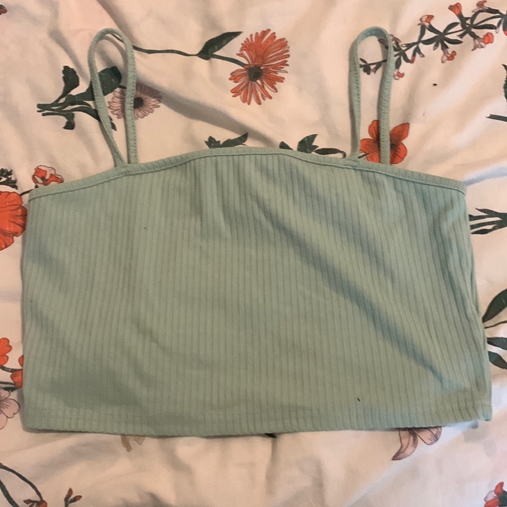 Shein lime greenish tank